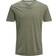 Jack & Jones Split Neck T-shirt - Green/Dusky Green