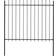 vidaXL Garden Fence with Spear Top 170x200cm