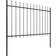 vidaXL Garden Fence with Spear Top 170x170cm