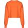 Converse Wordmark Embroidered Logo Crop Sweatshirt - Orange