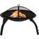 vidaXL 2-in-1 Fire Pit and BBQ with Poker