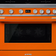 Smeg CPF9IPOR Portofino Orange, Rustfrit stål