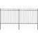 vidaXL Garden Fence with Spear Top 340x200cm