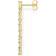 Thomas Sabo Charm Club Single Earring - Gold/Transparent