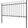 vidaXL Garden Fence with Spear Top 510x150cm