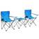 vidaXL Camping Table And Chair Set 3 Pieces Blue