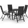 vidaXL 3070634 Ensemble repas de patio, 1 Table incluse 4 Chaises