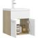 vidaXL Mueble Con Lavabo Aglomerado Blanco Brillante