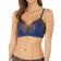 Wacoal Lace Affair Bralette - Blue/Chocolate Brown