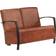 vidaXL 2-personers ægte skind Sofa 106cm 2 personers