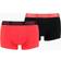 Puma Basic Cotton Boxer Briefs 2-pack - Red/Black