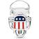 Pandora American Bald Eagle Charm - Silver/Multicolour