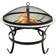 vidaXL 2-in-1 Fire Pit and BBQ with Poker