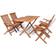 vidaXL 44683 Matgrupp, 1 Bord inkl. 4 Stolar