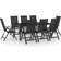 vidaXL 3070641 Juego de comedor de patio, 1 Mesa incl. 8 Sillas