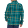Patagonia Long Sleeved Organic Cotton Midweight Fjord Flannel Shirt - Brisk/Dark Borealis Green