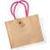 Westford Mill Classic Jute Shopper - Natural/Fuchsia