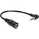 DeLock Angled 3.5mm-3.5mm M-F 0.1m