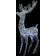 vidaXL XXL Reindeer Jullampa 180cm