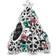 Pandora Glitter Christmas Tree Charm - Silver/Red/Green