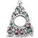 Pandora Glitter Christmas Tree Charm - Silver/Red/Green