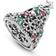 Pandora Glitter Christmas Tree Charm - Silver/Red/Green