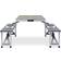 vidaXL Folding Camping Table with 4 Seats Steel Aluminum