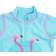 Swimpy Flamingo UV Sweater - Turquoise
