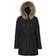 Hollies Livigno Long Jacket - Black/Nature (Real Fur)