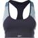 Reebok Lux Racer Padded Colorblock Sports Bra - Vector Navy