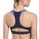 Reebok Lux Racer Padded Colorblock Sports Bra - Vector Navy