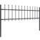 vidaXL Garden Fence with Spear Top 1530x110cm
