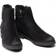 Tommy Hilfiger Suede Monogram Ankle Boots - Black