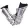 vidaXL Medieval Knight Gauntlets Replica Larp Silver