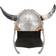 vidaXL Fantasy Viking Helmet Larp Silver Steel