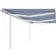 vidaXL Toldo Retráctil Manual Con Luz LED 6x3 m