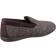 Cotswold Stanley Moc Toe Full Slipper - Negro/Marrón