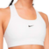 Nike Dri-Fit Swoosh 1-Piece Pad Sports Bra - White/Black