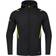 JAKO Challenge Hooded Leisure Jacket Unisex - Black Melange/Citro