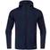 JAKO Challenge Hooded Leisure Jacket Unisex - Seablue Melange/Maroon