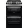 Zanussi ZCG43250XA Stainless Steel, Black