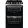 Zanussi ZCV66078XA Stainless Steel, Black