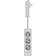EVOline Plug Forlængerledning med 3 Stik 1.5m - Hvid