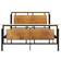vidaXL Bed Frame Metal Mdf 90cm Sängram 140X200cm