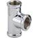 VIEGA T-stykke 1/2" Messing Forkromet