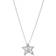 Pandora Pavé Asymmetric Star Collier Necklace - Silver/Transparent
