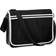 BagBase Retro Messenger Bag 2-pack - Black/White