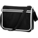 BagBase Retro Messenger Bag 2-pack - Black/White