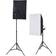vidaXL Kit Estudio Fotográfico Softbox, Sombrillas, Fondo Y Reflector