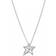 Pandora Pavé Asymmetric Star Collier Necklace - Silver/Transparent
